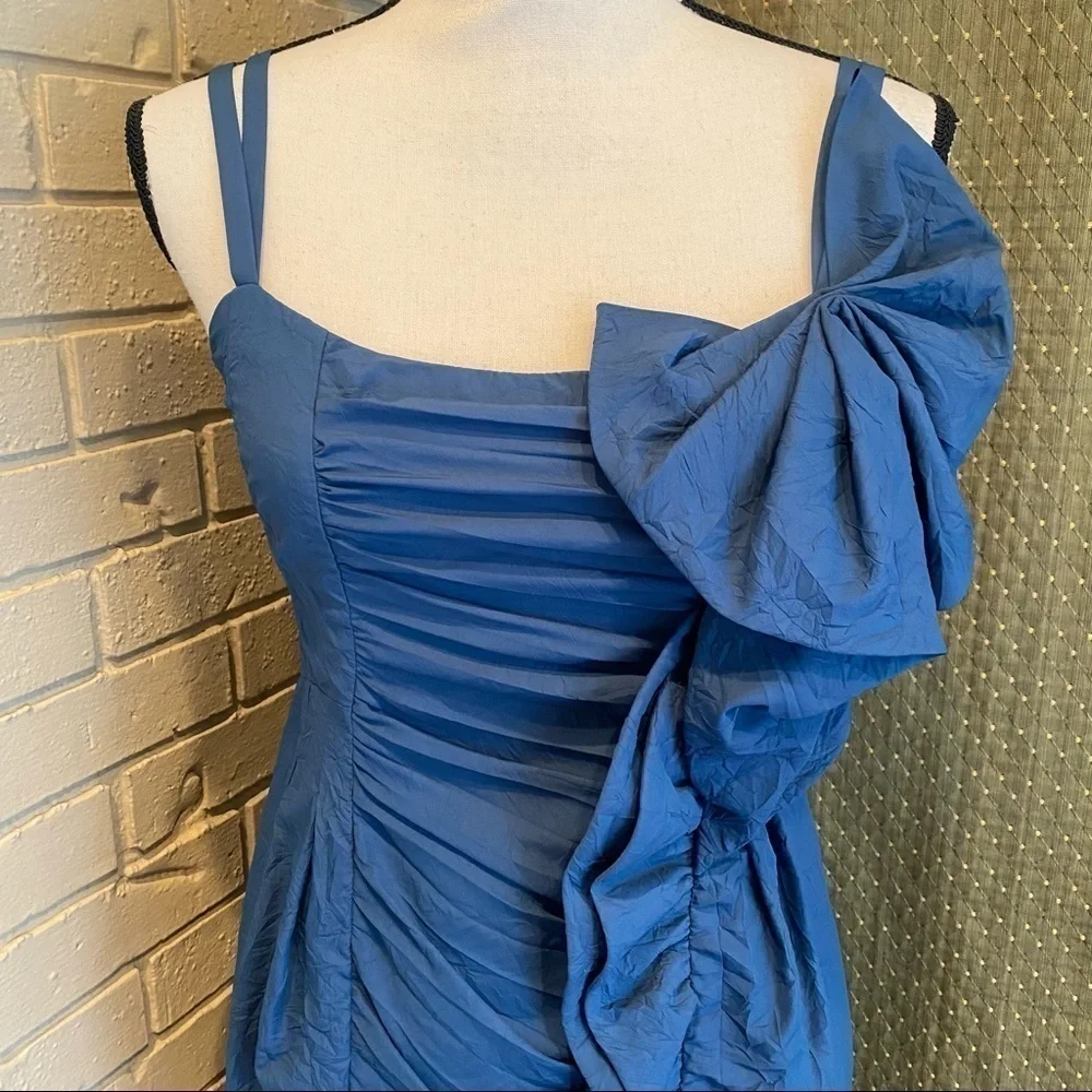 Nanette Lepore Unwrap Me Ruched Cocktail Dress - Picture 2 of 9